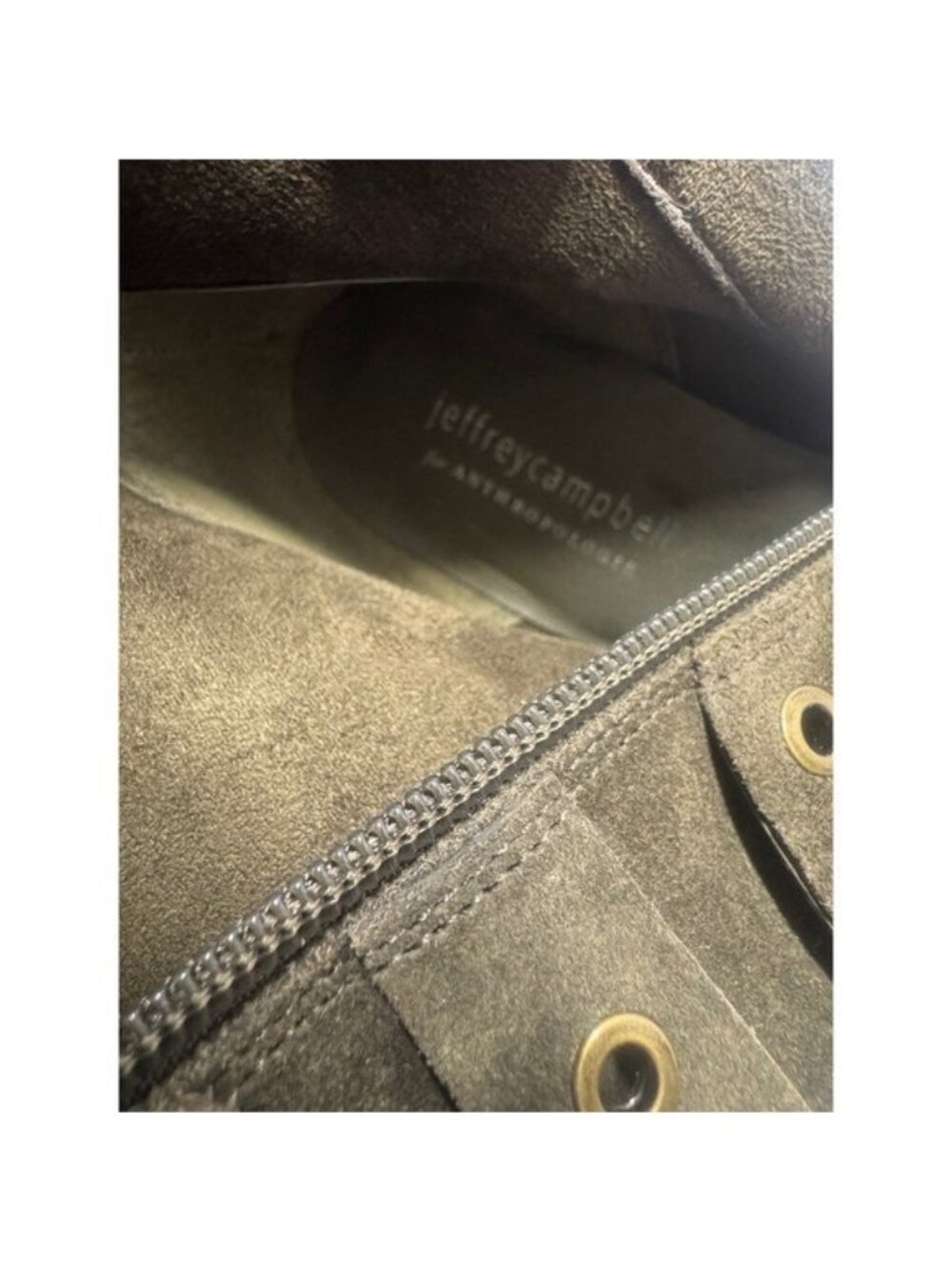 Jeffrey Campbell for Anthropologie Olive Suede Multi Buckle Strap Boots 6.5 - Picture 9 of 11